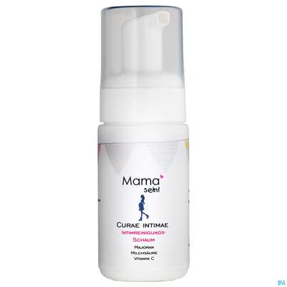 Sie sehen eine Packung Mama-sein Intimreinigung Curae 100ml, Produktbild: 02 Mama-sein Intimreinigung Curae 100ml, A-Nr.: 5222219 - 02