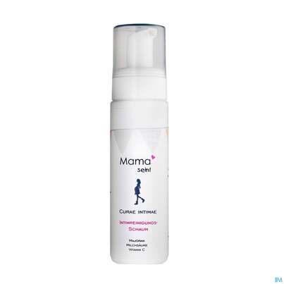 Sie sehen eine Packung Mama-sein Intimreinigung Curae 200ml, Produktbild: 01 Mama-sein Intimreinigung Curae 200ml, A-Nr.: 5222225 - 01