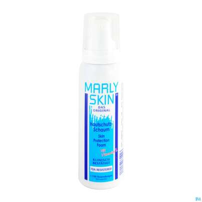 Sie sehen eine Packung Marly Skin (r) Hautschutzschaum Marly Products 100ml, Produktbild: 01 Marly Skin (r) Hautschutzschaum Marly Products 100ml, A-Nr.: 3387620 - 01