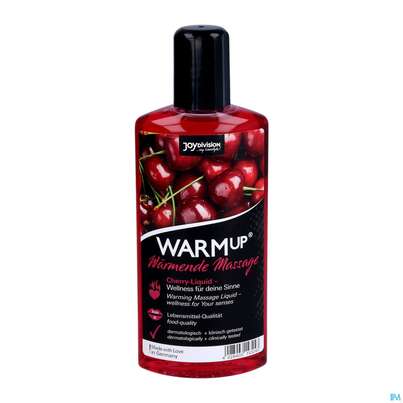 Sie sehen eine Packung Massage Liquid Warm Up Kirsch 150ml, Produktbild: 02 Massage Liquid Warm Up Kirsch 150ml, A-Nr.: 3432266 - 02