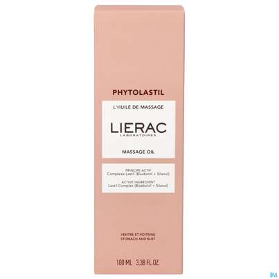 Sie sehen eine Packung Massage Oel Lierac Phytolastil 100ml, Produktbild: 01 Massage Oel Lierac Phytolastil 100ml, A-Nr.: 5849444 - 01