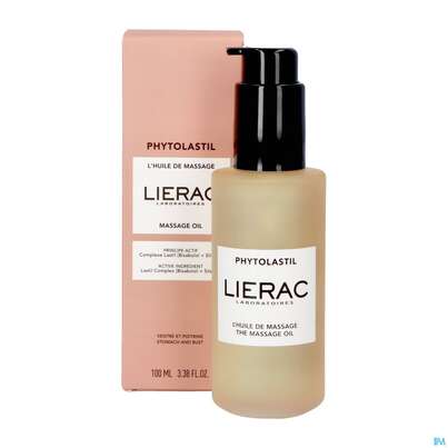 Sie sehen eine Packung Massage Oel Lierac Phytolastil 100ml, Produktbild: 05 Massage Oel Lierac Phytolastil 100ml, A-Nr.: 5849444 - 05
