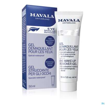 Sie sehen eine Packung Mavala Augenmake-up-entferner Gel 50ml, Produktbild: 02 Mavala Augenmake-up-entferner Gel 50ml, A-Nr.: 3054456 - 02