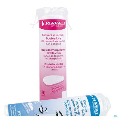 Sie sehen eine Packung Mavala Augenmake-up-entferner Pads 75st, Produktbild: 01 Mavala Augenmake-up-entferner Pads 75st, A-Nr.: 3054433 - 01