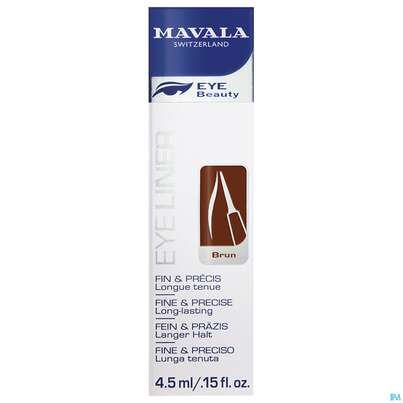 Sie sehen eine Packung Mavala Eye-liner Brun/braun 4,5ml, Produktbild: 01 Mavala Eye-liner Brun/braun 4,5ml, A-Nr.: 3651086 - 01