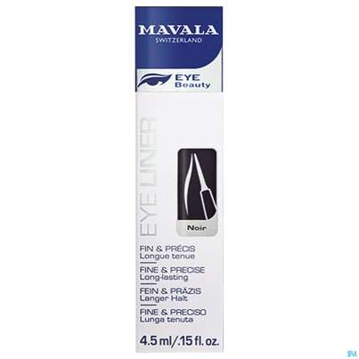 Sie sehen eine Packung Mavala Eye-liner Noir/schwarz 4,5ml, Produktbild: 01 Mavala Eye-liner Noir/schwarz 4,5ml, A-Nr.: 3651063 - 01