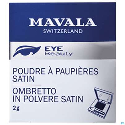 Sie sehen eine Packung Mavala Lidpuder Satin Taupe 2g, Produktbild: 01 Mavala Lidpuder Satin Taupe 2g, A-Nr.: 4071416 - 01