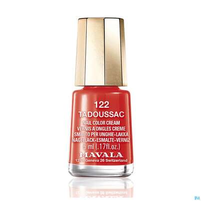 Sie sehen eine Packung Mavala Nagellacke 122 Tadoussac 5ml, Produktbild: 01 Mavala Nagellacke 122 Tadoussac 5ml, A-Nr.: 5379398 - 01