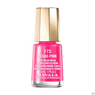 Sie sehen eine Packung Mavala Nagellacke 172 Vegas Pink 5ml, Produktbild: 01 Mavala Nagellacke 172 Vegas Pink 5ml, A-Nr.: 3833686 - 01