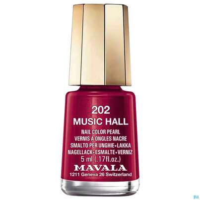 Sie sehen eine Packung Mavala Nagellacke 202 Musik Hall 5ml, Produktbild: 01 Mavala Nagellacke 202 Musik Hall 5ml, A-Nr.: 3410282 - 01