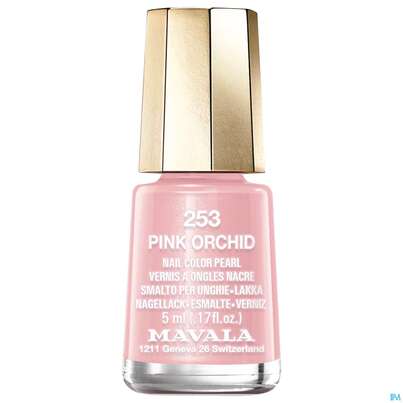 Sie sehen eine Packung Mavala Nagellacke 253 Pink Orchidee 5ml, Produktbild: 01 Mavala Nagellacke 253 Pink Orchidee 5ml, A-Nr.: 4612823 - 01