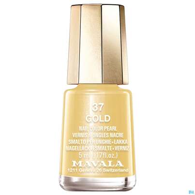 Sie sehen eine Packung Mavala Nagellacke 37 Gold 5ml, Produktbild: 01 Mavala Nagellacke 37 Gold 5ml, A-Nr.: 3652387 - 01