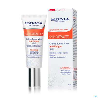 Sie sehen eine Packung Mavala Skin Vitality Tagescreme 534.02 45ml, Produktbild: 03 Mavala Skin Vitality Tagescreme 534.02 45ml, A-Nr.: 4910673 - 03