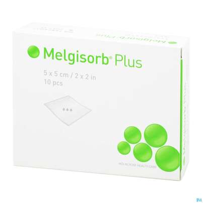 Melgisorb Plus Steril 5x 5cm 10st, A-Nr.: 4245106 - 01