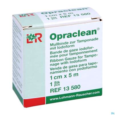 Mullbinden Opraclean +jodoform 5mx 1cm 1st, A-Nr.: 3610064 - 03