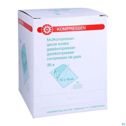 Mullkompressen Noba/17faedig Steril 12fach 10x 10cm 5x20 100st, A-Nr.: 2336000 - 03