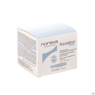Sie sehen eine Packung Noreva Aquareva Nachtcreme 50ml, Produktbild: 02 Noreva Aquareva Nachtcreme 50ml, A-Nr.: 5465270 - 02