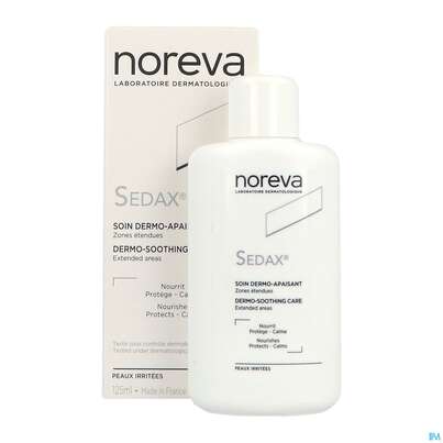 Sie sehen eine Packung Noreva Sedax Fluid 125ml, Produktbild: 04 Noreva Sedax Fluid 125ml, A-Nr.: 2634111 - 04