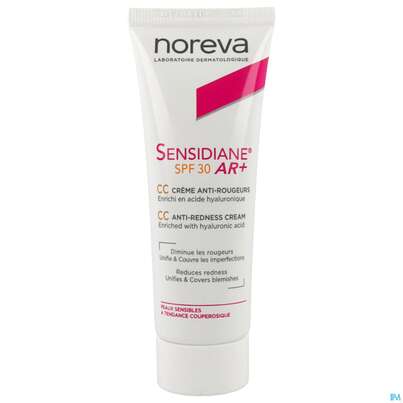 Sie sehen eine Packung Noreva Sensidiane/ar+ Anti-roetungen Creme Cc Getoent Lsf30 40ml, Produktbild: 06 Noreva Sensidiane/ar+ Anti-roetungen Creme Cc Getoent Lsf30 40ml, A-Nr.: 5465927 - 06