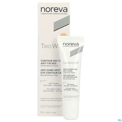 Sie sehen eine Packung Noreva Trio White Xp Augenkontur 10ml, Produktbild: 05 Noreva Trio White Xp Augenkontur 10ml, A-Nr.: 5561513 - 05
