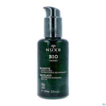 Sie sehen eine Packung Nuxe Bio Hazelnut Replenishing Nourishing Body Oil 100ml, Produktbild: 05 Nuxe Bio Hazelnut Replenishing Nourishing Body Oil 100ml, A-Nr.: 5607818 - 05