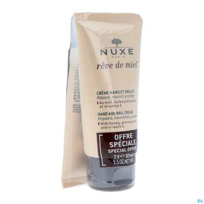 Sie sehen eine Packung Nuxe Reve De Miel Duo Hand +nail Creme 2st, Produktbild: 03 Nuxe Reve De Miel Duo Hand +nail Creme 2st, A-Nr.: 4774520 - 03