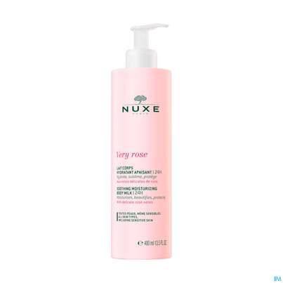 Sie sehen eine Packung Nuxe Very Rose Moist.body Milk 24h Koerperlotion 400ml, Produktbild: 01 Nuxe Very Rose Moist.body Milk 24h Koerperlotion 400ml, A-Nr.: 5837464 - 01
