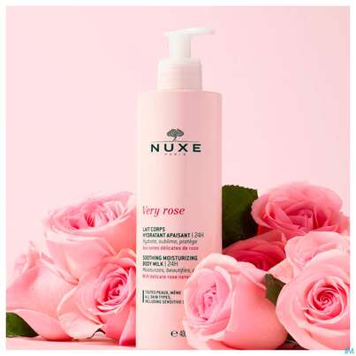 Sie sehen eine Packung Nuxe Very Rose Moist.body Milk 24h Koerperlotion 400ml, Produktbild: 03 Nuxe Very Rose Moist.body Milk 24h Koerperlotion 400ml, A-Nr.: 5837464 - 03