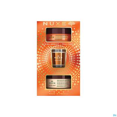 Nuxe Xmas/2022/honey Lover Koerperpeeling 175ml +balsam 200ml +kerze 1st, A-Nr.: 5708560 - 01