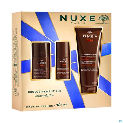 Nuxe Xmas/2023/exclusively Him Moist Purp Gel 50ml +deo 50ml +douche 200ml Men 1st, A-Nr.: 5808847 - 02