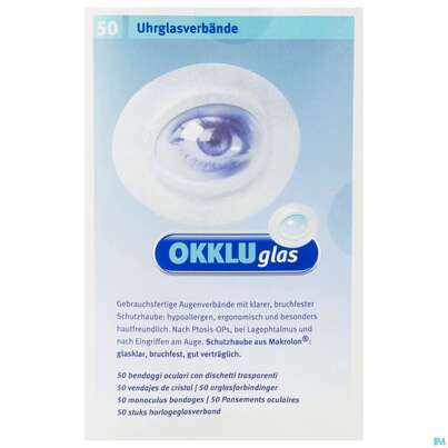 Okkluglas Uhrglasverband Selbstklebend 50st, A-Nr.: 3747260 - 01