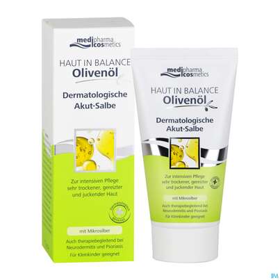 Sie sehen eine Packung Oliven Oel Dr.theiss Haut In Balance Dermatol. Akut Salbe 75ml, Produktbild: 06 Oliven Oel Dr.theiss Haut In Balance Dermatol. Akut Salbe 75ml, A-Nr.: 3463232 - 06