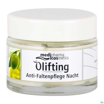 Sie sehen eine Packung Oliven Oel Dr.theiss Olifting Anti-falten Nachtpflege 50ml, Produktbild: 08 Oliven Oel Dr.theiss Olifting Anti-falten Nachtpflege 50ml, A-Nr.: 3445211 - 08