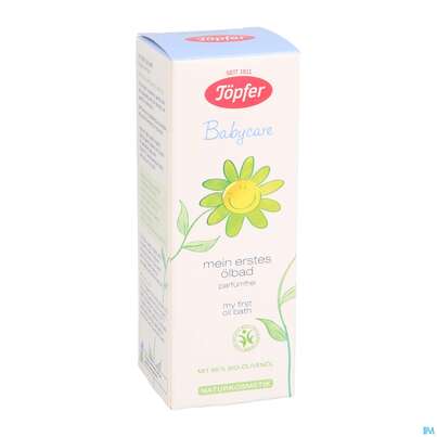 Sie sehen eine Packung Oliven Oel Toepfer Babycare 95% Bio Vegan Mein Erstel Oelbad 100ml, Produktbild: 03 Oliven Oel Toepfer Babycare 95% Bio Vegan Mein Erstel Oelbad 100ml, A-Nr.: 3973743 - 03