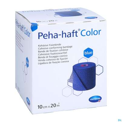 Sie sehen eine Packung Peha-haft Color Latexfrei Blue 20mx 10cm 1st, Produktbild: 05 Peha-haft Color Latexfrei Blue 20mx 10cm 1st, A-Nr.: 3879843 - 05