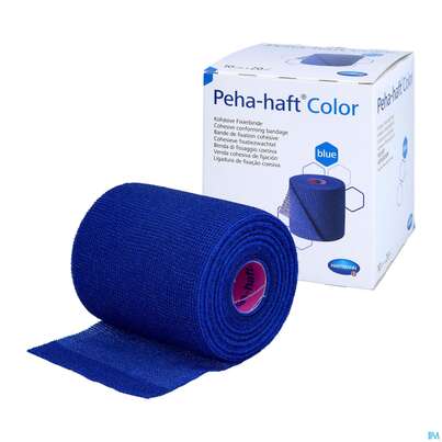 Sie sehen eine Packung Peha-haft Color Latexfrei Blue 20mx 10cm 1st, Produktbild: 06 Peha-haft Color Latexfrei Blue 20mx 10cm 1st, A-Nr.: 3879843 - 06