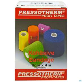 Pressotherm Bandage Kohaesive Elastische Fixierbinde Selbst Haftend Gruen 8cmx 1st, A-Nr.: 4251029 - 01