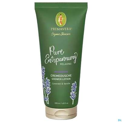 Sie sehen eine Packung Primavera Pure/entspannung Cremedusche 200ml, Produktbild: 02 Primavera Pure/entspannung Cremedusche 200ml, A-Nr.: 5732593 - 02