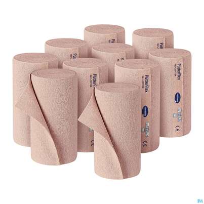 Sie sehen eine Packung Puetter-verband Flex Kurzzugbinde 10cm 10st, Produktbild: 05 Puetter-verband Flex Kurzzugbinde 10cm 10st, A-Nr.: 3942607 - 05