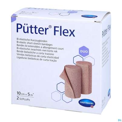 Puetter-verband Flex Kurzzugbinde 10cm Duo 2st, A-Nr.: 3942642 - 02