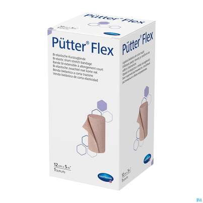 Puetter-verband Flex Kurzzugbinde 12cm 1st, A-Nr.: 3942613 - 01