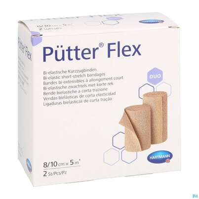 Puetter-verband Flex Kurzzugbinde 8/10cm Duo 2st, A-Nr.: 4111908 - 03