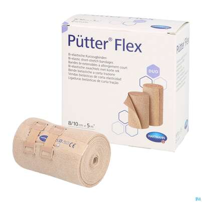 Puetter-verband Flex Kurzzugbinde 8/10cm Duo 2st, A-Nr.: 4111908 - 04