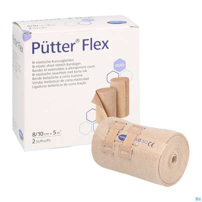 Puetter-verband Flex Kurzzugbinde 8/10cm Duo 2st, A-Nr.: 4111908 - 05