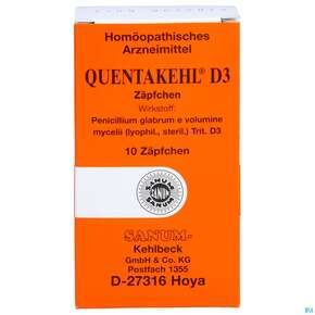 Quentakehl Suppositorium D3 10st, A-Nr.: 2402783 - 01