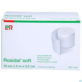 Rosidal Soft Schaumstoffbinde 2,0mx 10cmx 0,2cm 2st, A-Nr.: 2832012 - 01