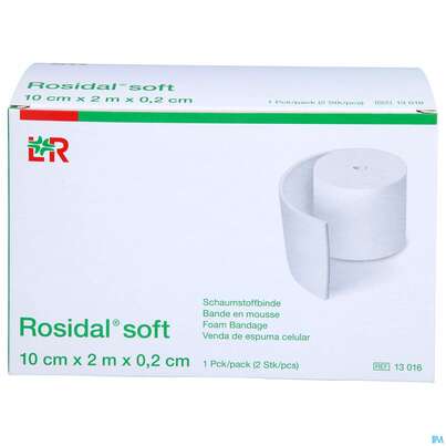 Rosidal Soft Schaumstoffbinde 2,0mx 10cmx 0,2cm 2st, A-Nr.: 2832012 - 01