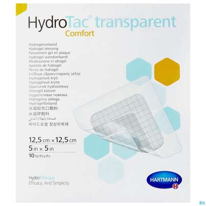 Schaumverband Hydrotac Transparent/comfort 12,5x12,5cm 10st, A-Nr.: 5310573 - 02