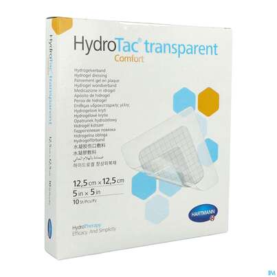 Schaumverband Hydrotac Transparent/comfort 12,5x12,5cm 10st, A-Nr.: 5310573 - 04