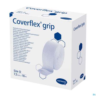 Schlauchverband Coverflex/grip Weiss Gr.hand-arm-fuss-untersc 10mx 7,5cm Gr.d 1st, A-Nr.: 4902998 - 03